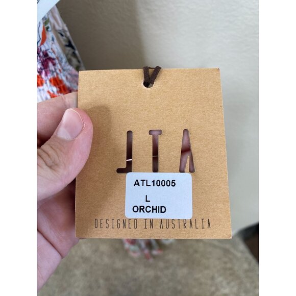 Abel The Label Womens Floral Print Maxi Dress L Lightweight Rayon Sleeveless NEW - Picture 7 of 10